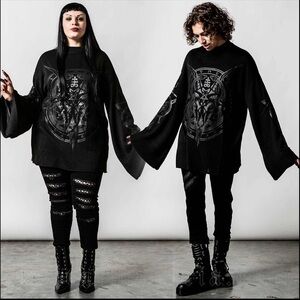 Killstar Revelation Knit Goth Sweater Size Medium